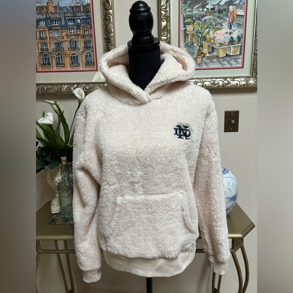 Tailgate Tops - 💛💙TAILGATE NOTRE DAME EMBROIDERED WHITE HOODIE SWEATSHIRT SIZE SMALL💙💛